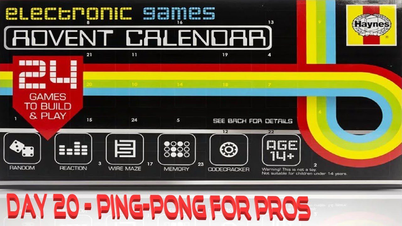 Haynes Electronic Games Advent Calendar Day 20 – Ping-Pong For Pros