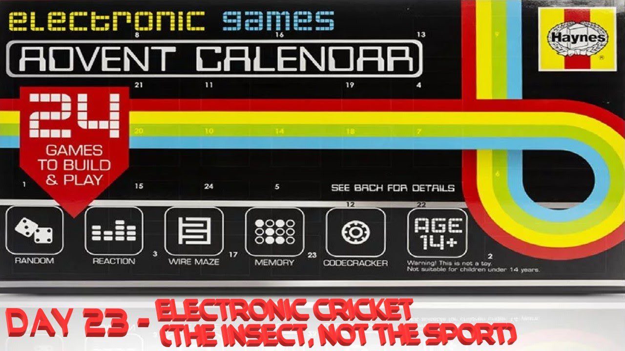 Haynes Electronic Games Advent Calendar Day 23 – Electronic Cricket (The Insect, Not The Sport)