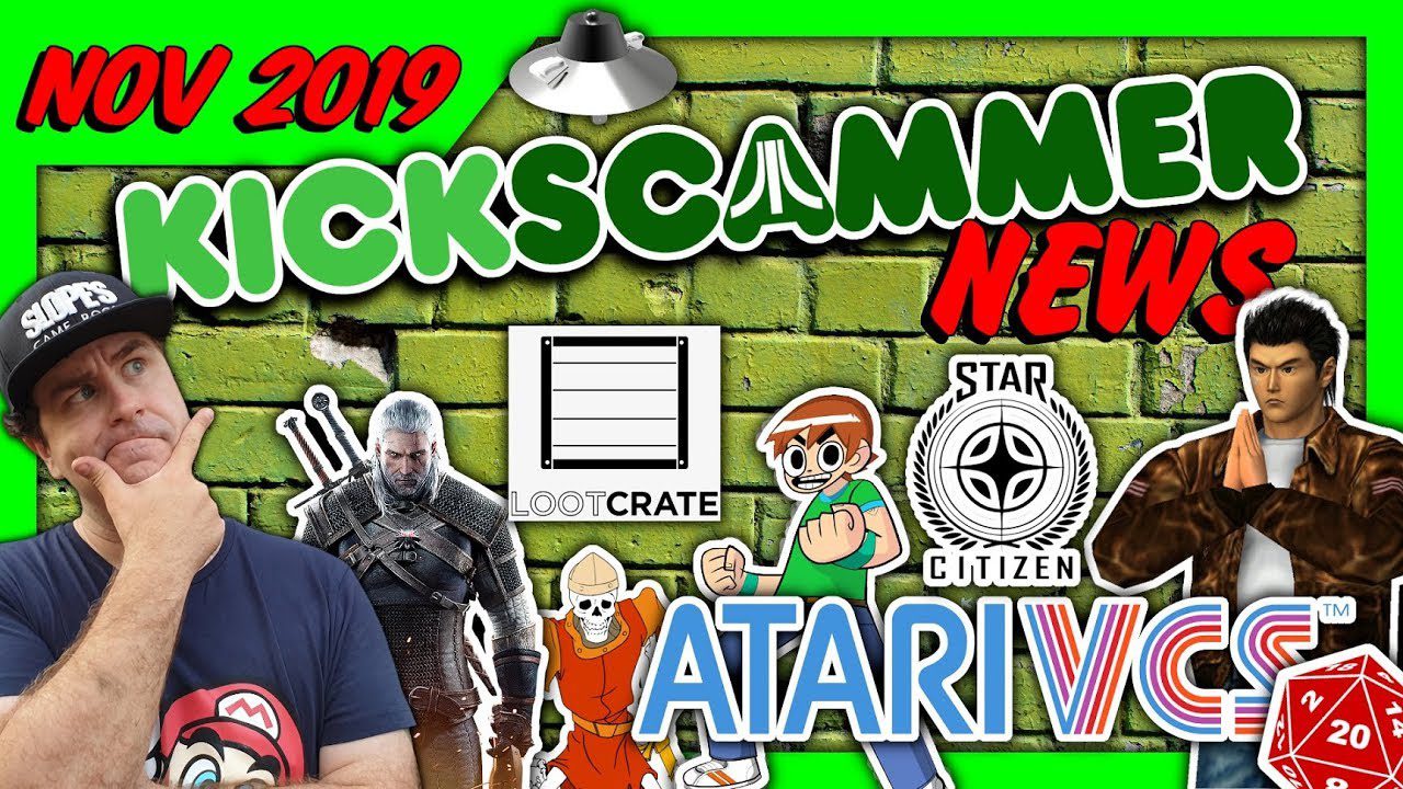 The Shenmue 3 launch, Atari VCS delays, Star Citizen updates & Dice scams- #KickscammerNews Nov 2019