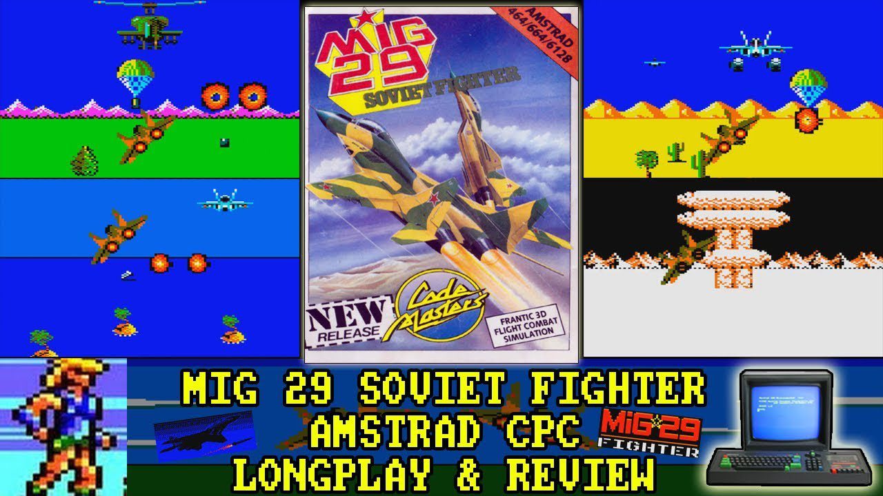 [AMSTRAD CPC] Mig 29 Soviet Fighter – Longplay & Review