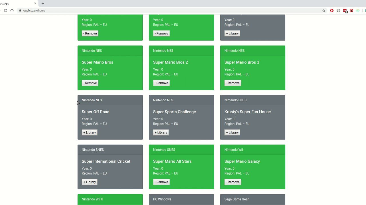 OGDB Open Games Database