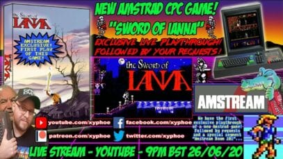 [AMSTRAD CPC] NEW GAME “Sword Of Ianna” Playthrough! Then AMSTREAM Requests! [Xyphoe Live Stream]