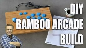 building my diy bamboo arcade stick PART2