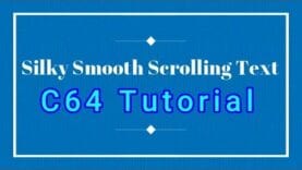 C64 smooth character scrolling