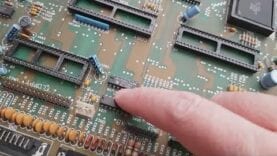 Commodore Amiga A500 Serial Port Repair & Waffle