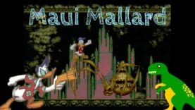 Donald in Maui Mallard (AKA Donald in Cold Shadow) playing on the Sega Mega Drive