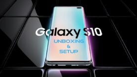 Samsung Galaxy S10 Unboxing and setup.