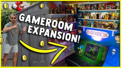HOLY CRAP! BIGGER GAMEROOM and RARE XBOX SIGN and HUGE TOYS! Retro Dream Come True! TheNesPursuit