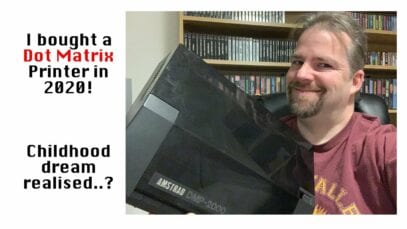Retro Gaming Memories: Amstrad DMP-2000 Dot Matrix Printer