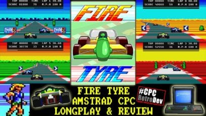 [AMSTRAD CPC] Fire Tyre – Longplay & Review (New Amstrad Racing Game! CPCRetroDev 2020)
