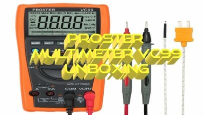 Proster Multimetre VC99 unboxing