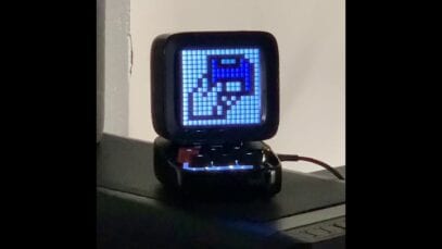 Pixel art on the Divoom Ditoo Light Speaker