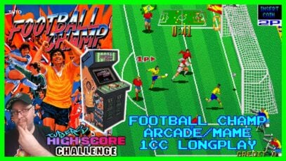 [ARACDE/MAME] Football Champ – Longplay (1cc – 29 Goals Scored) [Tubers High Score Challenge]