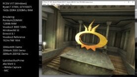 PCem V17 as Pentium233MMX, Voodoo3, Windows98SE – 3DMark Demos (99,2000,2001SE)