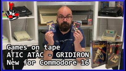 ATIC ATAC – GRIDIRON | Two new Commodore 16 games… on tape!