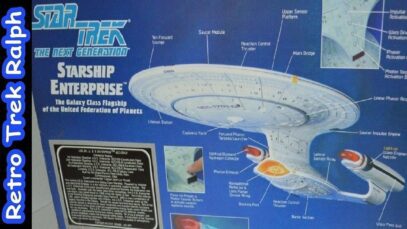 Star Trek Playmates Enterprise D Restore Part 2. Restore and RetroBright