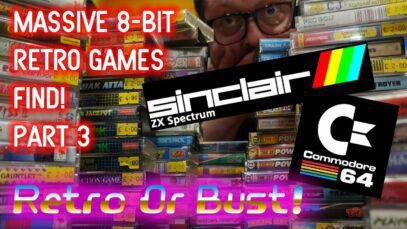 Massive 8-Bit Retro Games Pick Up Part 3 – Commodore 64 & ZX Spectrum | Retro Or Bust!