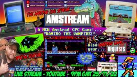 [AMSTRAD CPC]⚡️AMSTREAM 🕹️New Game! 🧛”RAMIRO THE VAMPIRE”!🦇 + ⭐️Challenge Xyphoe! & Game Requests!🕹️