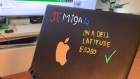 #PiMIGA4 on an older Dell Latitude E5250 notebook / laptop – my portable #Amiga!