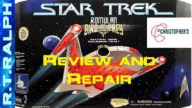 Star Trek Playmates Romulan Bird of Prey St Christophers Auction win, Review and Repair