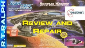 Star Trek Playmates Romulan Warbird St Christophers Auction win, Review and Repair