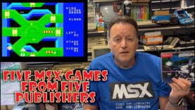 5 MSX Games from 5 Publishers (Scion, Moon Patrol, Kings Valley, Stone of Wisdom, Bosconian)