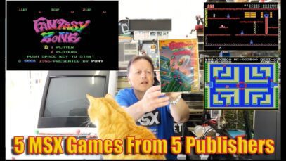 5 MSX Games From 5 Publishers (Ghost House, Othello, Hole in One Pro, Mopiranger, Fantasy Zone)