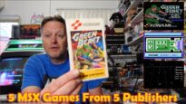 5 MSX Games From 5 Publishers (Juno First, Car Race, Squish’em, Green Beret, Fire Hawk)