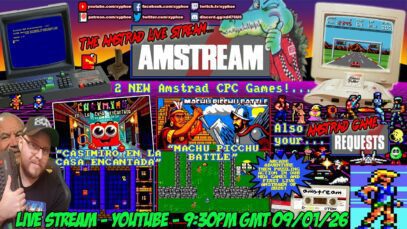 [AMSTRAD CPC] ⚡️ AMSTREAM 🕹️ 2 NEW Games! “Machu Picchu Battle” & “Casimiro En La Casa Encantada”!⭐️