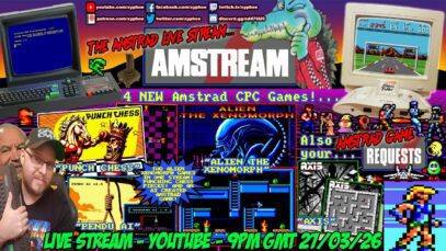 [AMSTRAD CPC] ⚡️AMSTREAM 🕹️4 NEW Amstrad Games! Alien The Xenomorph, Punch Chess, Pendu AI & Axis!⭐️