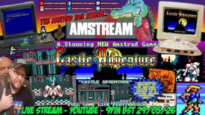 [AMSTRAD CPC] ⚡️AMSTREAM 🕹️ “CASTLE ADVENTURE” A stunning NEW (Castlevania-like) Amstrad game! ⭐️