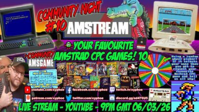 [AMSTRAD CPC] ⚡️AMSTREAM 🕹️ Your Favourite Amstrad CPC Games! ❤️⭐️ Community Night #10 + Quiz! ⭐️🕹️