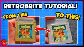 Clean Up Your Game Boy Games Using Household Items! (Retrobrite – low skill method)
