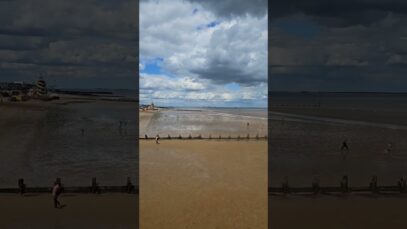 Cleethorpe Beach, today 27-July 2024. 26 July 2024