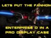 Pro Display Case for the Star Trek: Build The Enterprise D. By Fanhome/Eaglemoss.