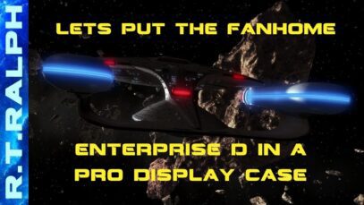 Pro Display Case for the Star Trek: Build The Enterprise D. By Fanhome/Eaglemoss.
