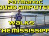 Quad amputee PatmanQC walks across the Mississippi #shorts