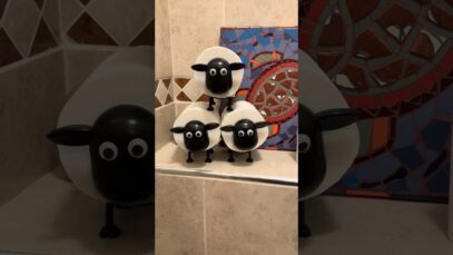 Shawn the sheep – toilet adventures (toilet roll holder)