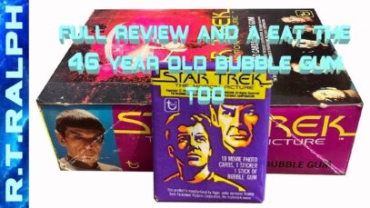 Star Trek 1979 The Motion Picture Topps Trading Card Review, plus I Eat The 46 Year Old Bubble Gum.