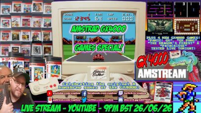 [AMSTRAD GX4000] ⚡️AMSTREAM 🕹️ Amstrad GX4000 Games Special! ⭐Original & Homebrew + 4 New Games! 🤩