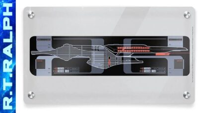 Star Trek Official Starship Collection By Fanhome. USS Titan turbolift Okudagram