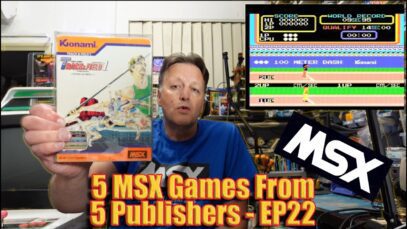 5 MSX Games From 5 Publishers (Space Walk, Sweet Acorn, Penguin, Exciting Baseball, Track & Field I)